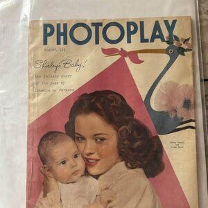 Photoplay magazine August 1948 Shirley Temple and Linda Susan